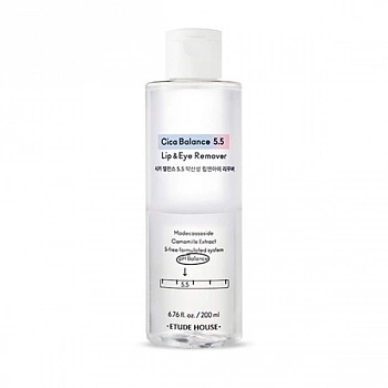 Слабокислотное средство для удаления макияжа в области глаз и губ 200мл Cica Balance 5.5  Lip & Eye Remover 200ml